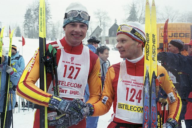 Pavel Benc se Stanislavem Řezáčem | foto: Libor Zavoral,  ČTK