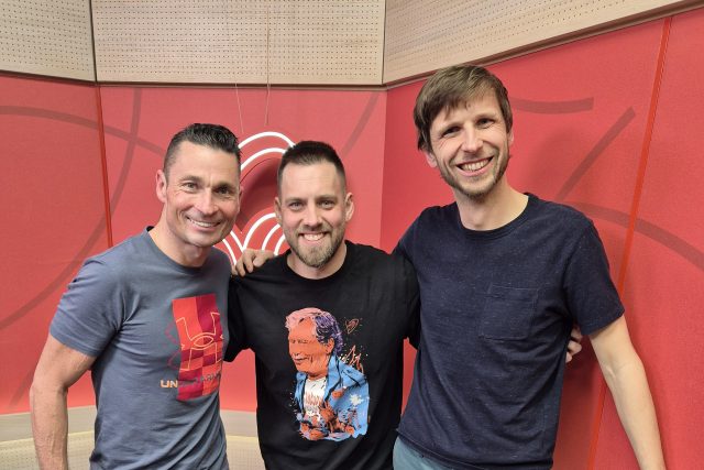 Jiří Ježek,  Matěj Rychlý,  Karel Janů | foto: Radiožurnál Sport