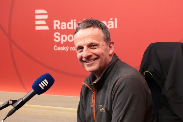 Řidič kamionu Tomáš Tomeček v pořadu Na férovku | foto: Anna Duchková,  Český rozhlas