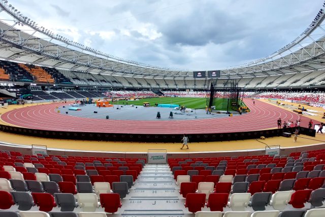 Atletický stadion v Budapešti,  kde se koná mistrovství světa pro rok 2023 | foto: Iva Roháčková,  ČTK