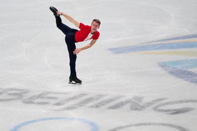 Michal Březina na zimních olympijských hrách v Pekingu | foto: Barbora Reichová,  ČOV
