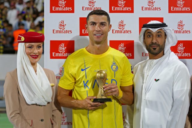 Cristiano Ronaldo v dresu saúdskoarabského klubu An-Nassr FC | foto: Profimedia