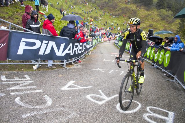 Roman Kreuziger a závěr etapy Giro d'Italia 2018 na Monte Zoncolan | foto: Profimedia