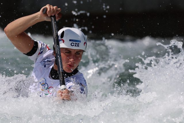 Gabriela Satková v druhé kvalifikační jízdě na olympijských hrách | foto:  Molly Darlington,  Reuters