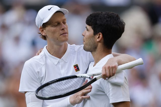 Jannik Sinner a Carlos Alcaraz | foto: Reuters