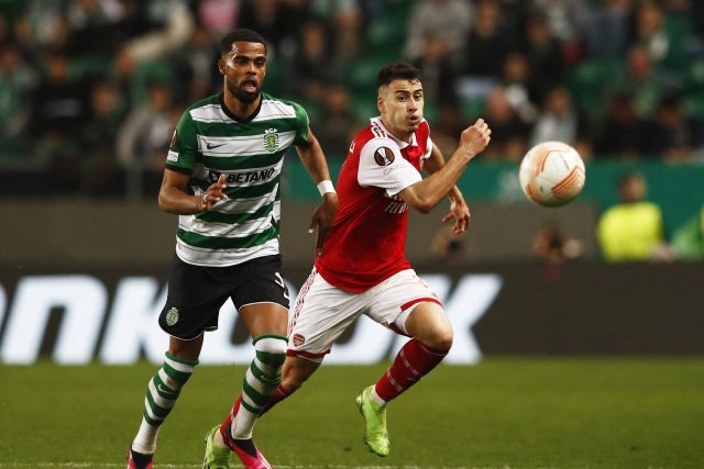 Zápas Evropské ligy mezi Sportingem Lisabon a Arsenalem skončil nerozhodně | foto: Reuters
