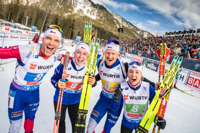 Čeští biatlonisté vybojovali na mistrovství světa po pěti letech medaili | foto:  (C) Český biatlon Petr Slavík