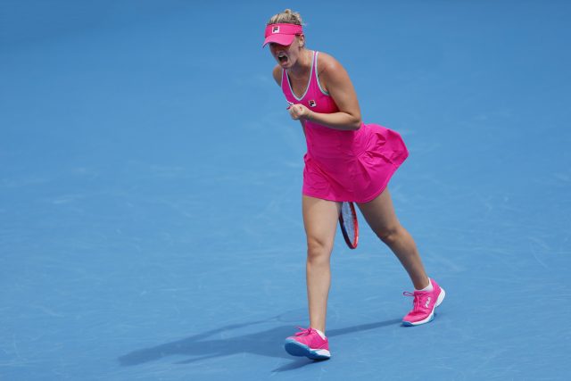 Česká tenistka Lucie Havlíčková | foto: Pavel Lebeda,  ČTK