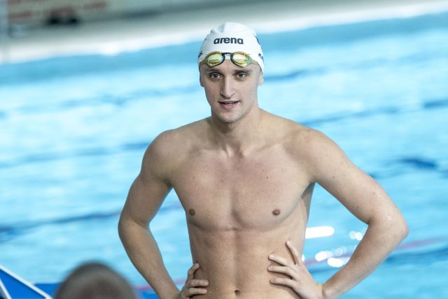 Český plavec Miroslav Knedla na mistrovství světa v Singapuru | foto: Zdeněk Němec / MAFRA / Profimedia