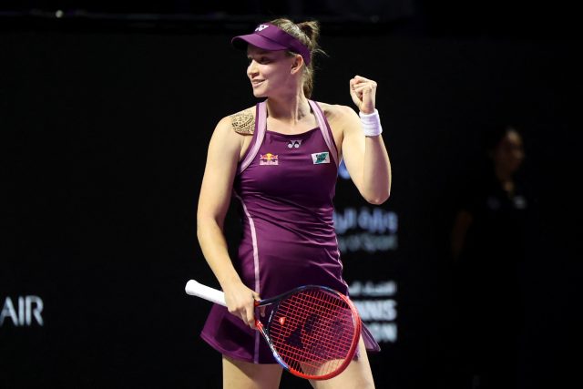 Jelena Rybakinová z Kazachstánu ovládla letošní Turnaj mistryň | foto: Fayez NURELDINE,  AFP / AFP / Profimedia