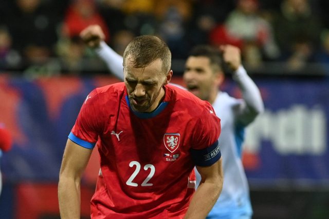 Kapitán Tomáš Souček v zápase se San Marinem | foto: Jaroslav Ožana,  ČTK,  Profimedia