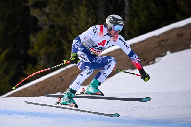 Jan Zabystřan při sjezdu na mistrovství světa v Saalbachu | foto: Zuzana Jarolímková,  iROZHLAS.cz